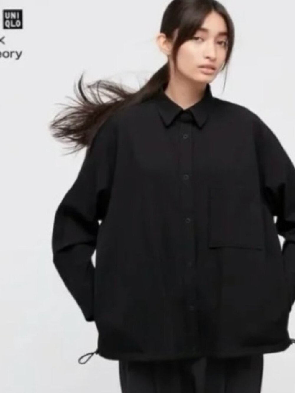 Women's UNIQLO x Theory Stretch Shirt Jacket